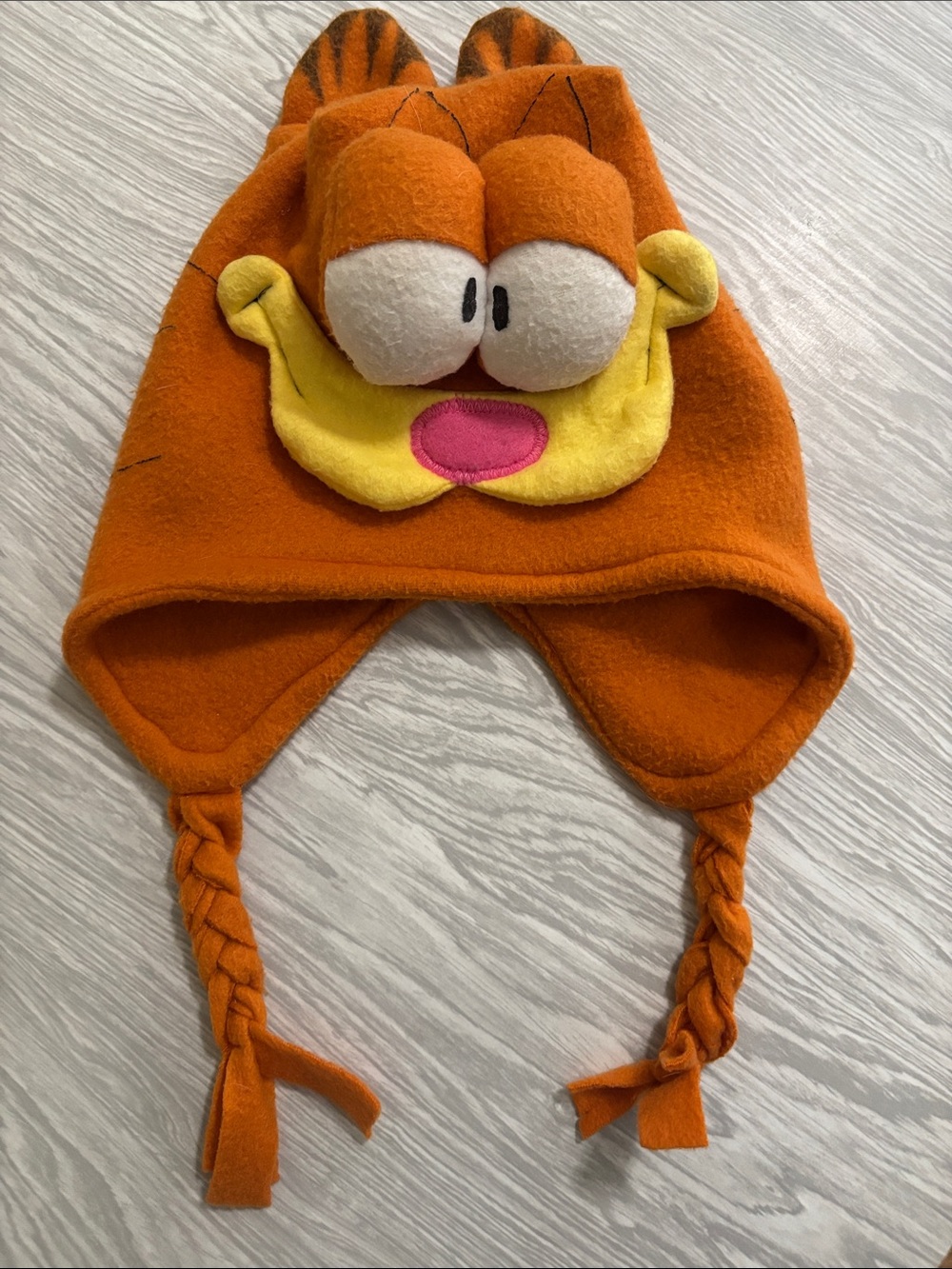 Handmade Garfield Fleece Kids Hat